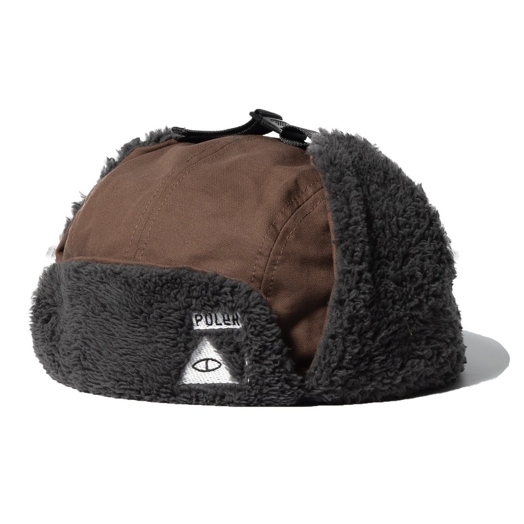 日本限定 POLER MILITARY BOA VISOR CAP 军装刷毛飞行帽 巧克力 - 帽子 - 其他材质 咖啡色
