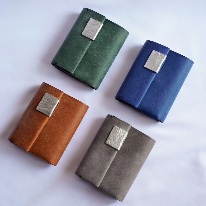 紧凑型皮夹 - 皮件 - 真皮 咖啡色