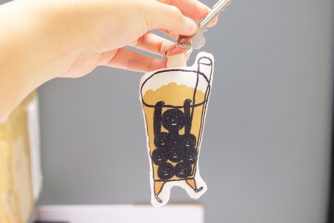 A Bubble Boy Keychain - 吊饰 - 其他材质 咖啡色