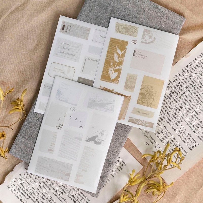 遗落的书信 - 割型贴纸 - 贴纸 - 纸 