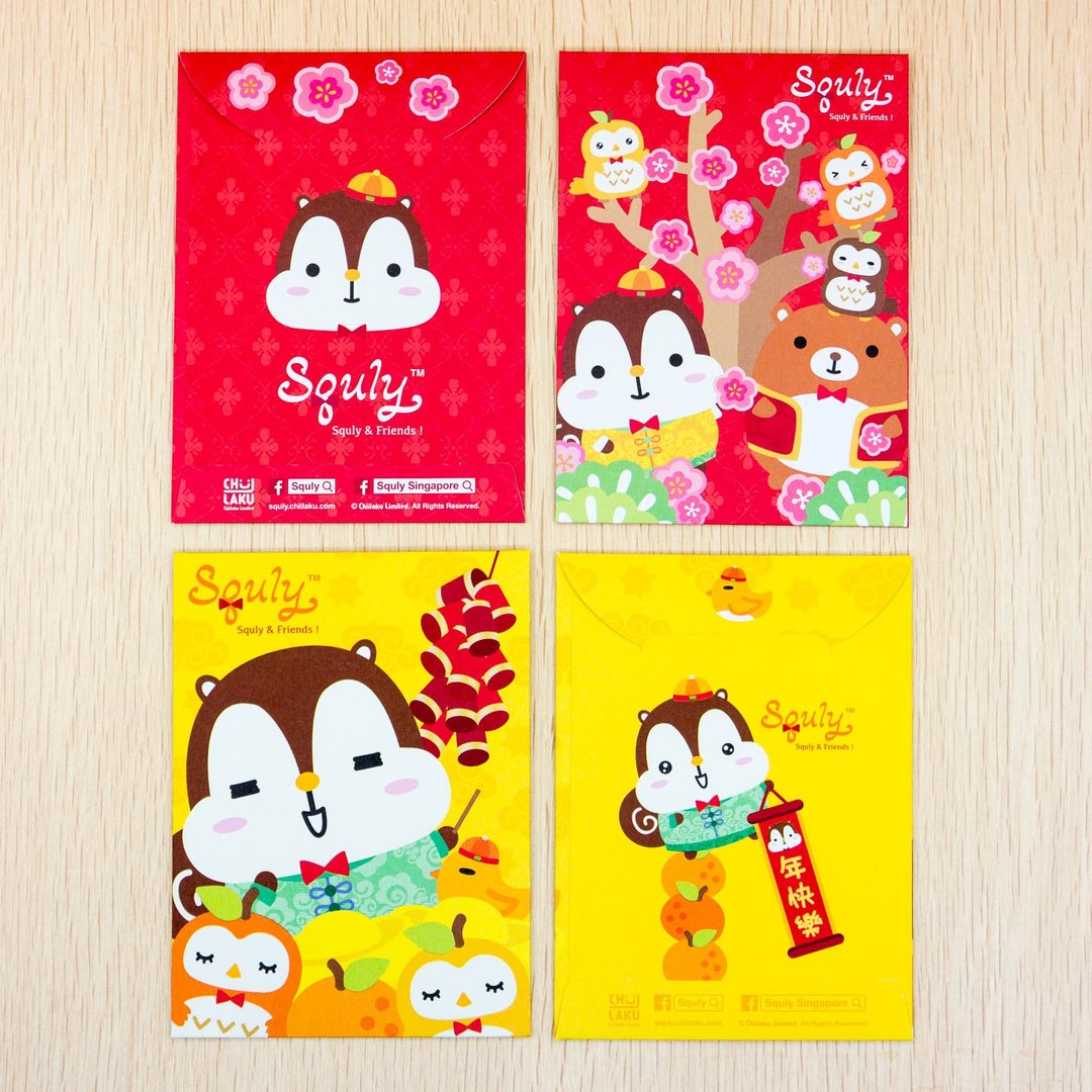 Squly & Friends 利是封 红封包 红包 2包装 - 红包/春联 - 纸 红色