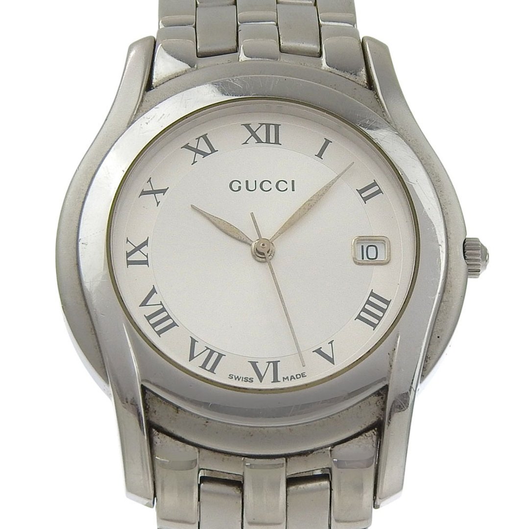 【日本直送】GUCCI 欧米茄 5500M 不锈钢 银色 石英 指针式显示 银色表盘 女表【二手】 - 女表 - 不锈钢 银色