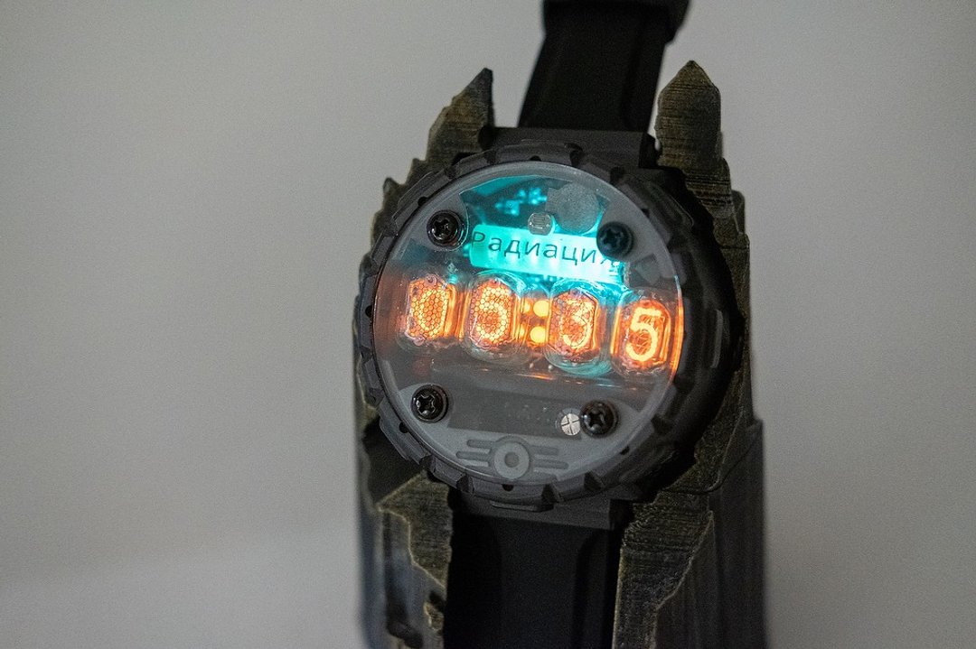 Metro Exodus Original Nixie Tube Watch IN-17 RGB  with timer /Metro 2033 /Metro - 其他 - 塑料 灰色