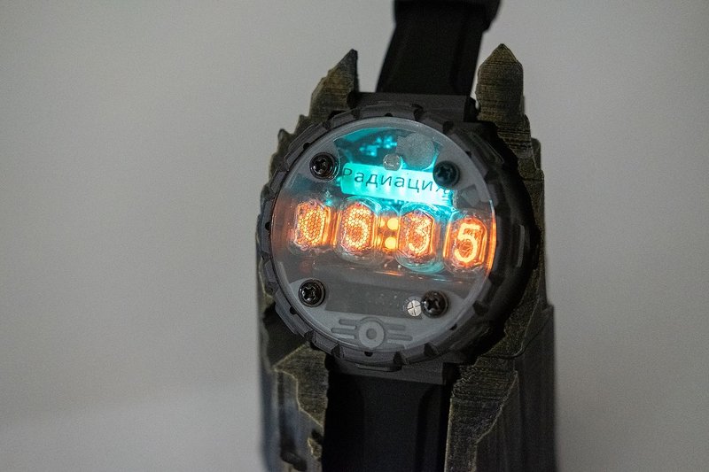 Metro Exodus Original Nixie Tube Watch IN-17 RGB  with timer /Metro 2033 /Metro - 其他 - 塑料 灰色