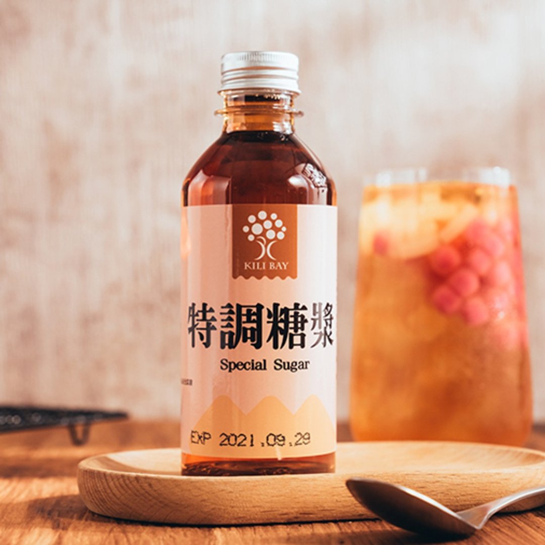 【特调糖浆】300g | 奇丽湾珍奶 - 蜂蜜/黑糖 - 新鲜食材 金色