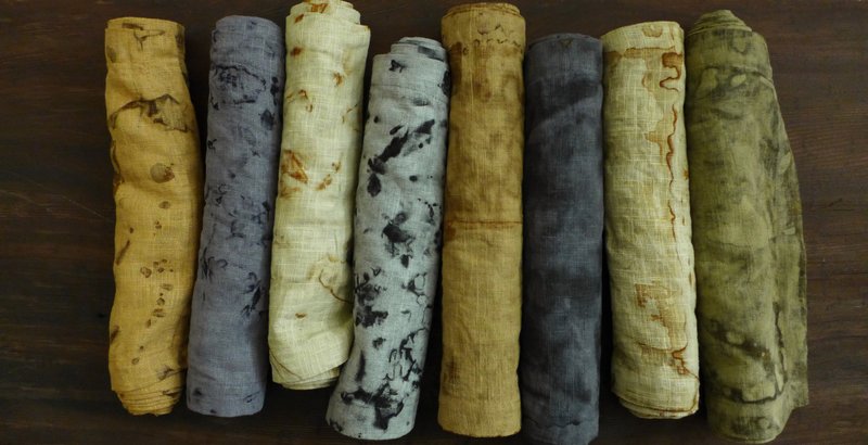 铁锈染苎麻茶席巾 - 餐垫/桌巾 - 棉．麻 