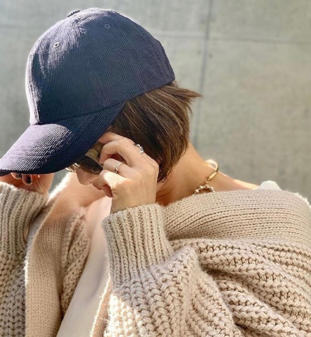 Cotton Classic Corduroy Baseball Cap Plain Fashion Hat Women Men 14+ ccap0787 - 帽子 - 棉 灰色