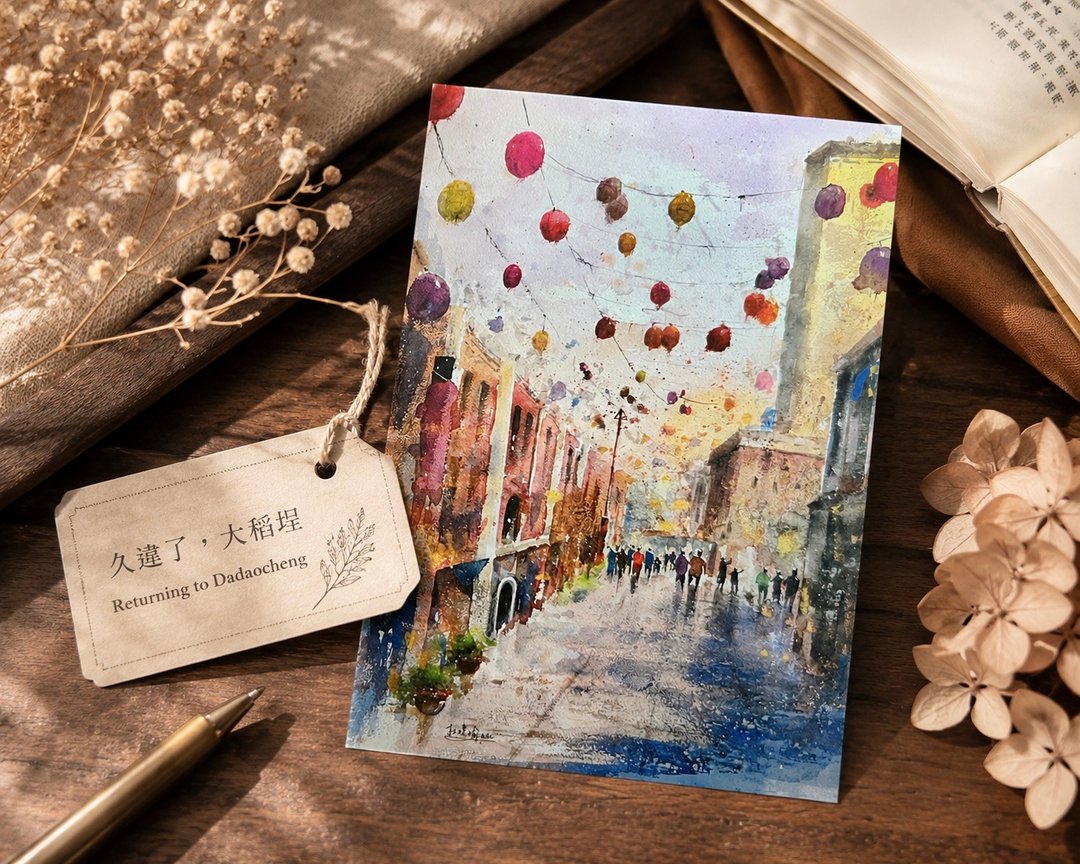 画中旅途 - 台湾风景水彩明信片 9 入 Taiwan Landscape Postcard set - 卡片/明信片 - 纸 