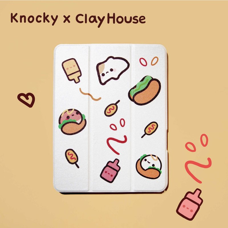 【限时特卖】iPad 插画家联名保护壳【可爱小热狗】 - 平板/电脑保护壳 - 其他材质 白色