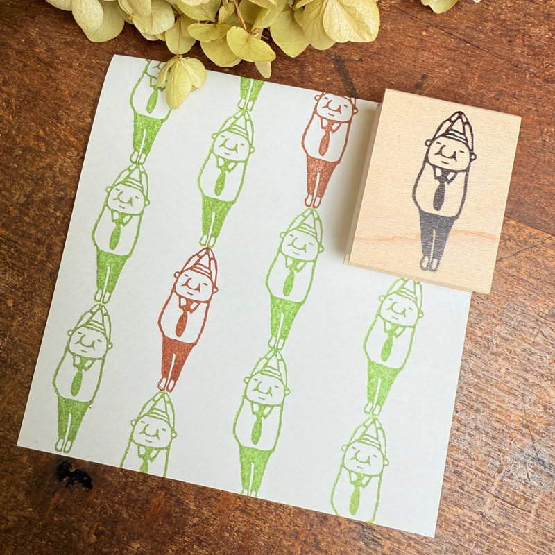 伸缩自如的岩井系长*30mmx40mm*橡胶印章*R1044 - 印章/印台 - 木头 