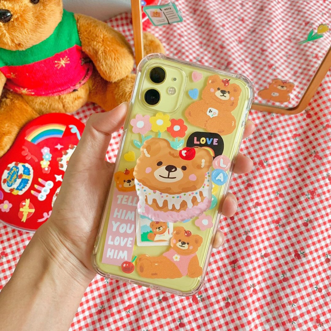 Cherry Bear Cake Popsockets - 其他 - 其他材质 多色