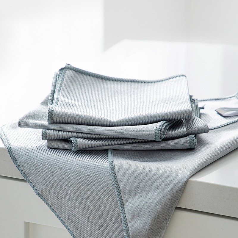 日本霜山 超细纤维玻璃镜面清洁布-3条入X1包 - 其他 - 聚酯纤维 银色