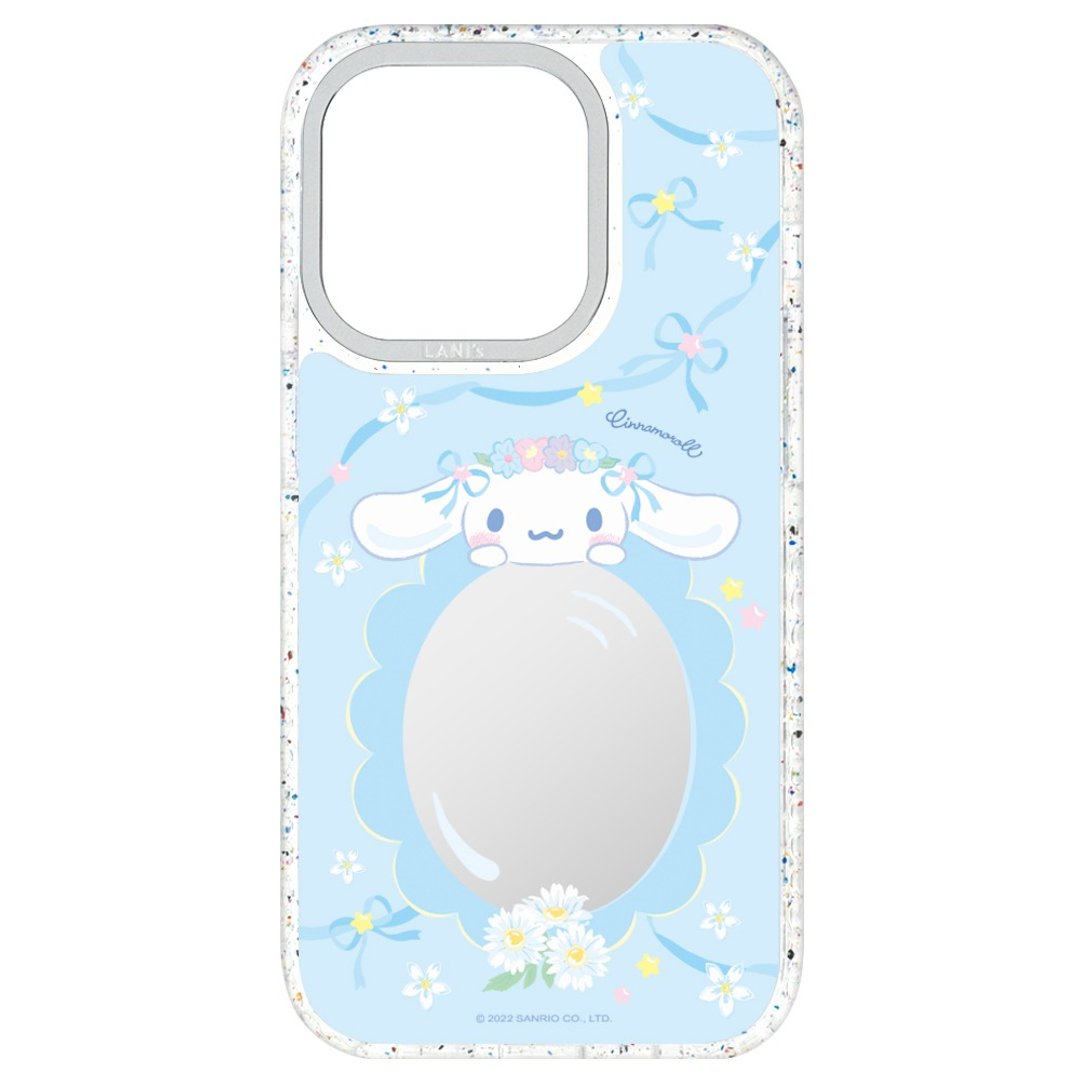 大耳狗喜拿 镜面花园 磁吸版 透彩框 iPhone 16 15 14 13 Pro Max - 手机壳/手机套 - 环保材料 银色