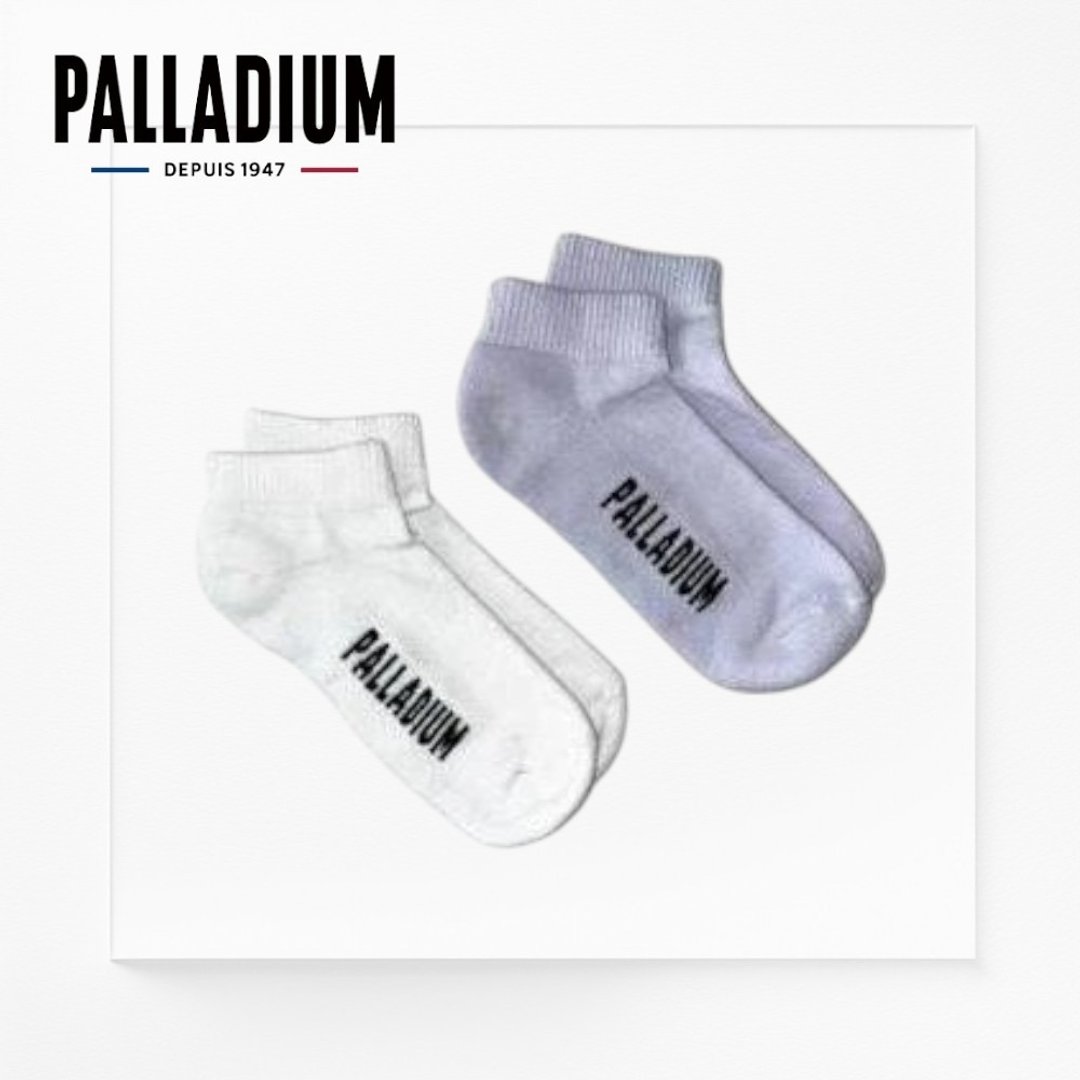 PALLADIUM LOGO短袜二入包装 男女可穿 SX7383 - 袜子 - 棉 