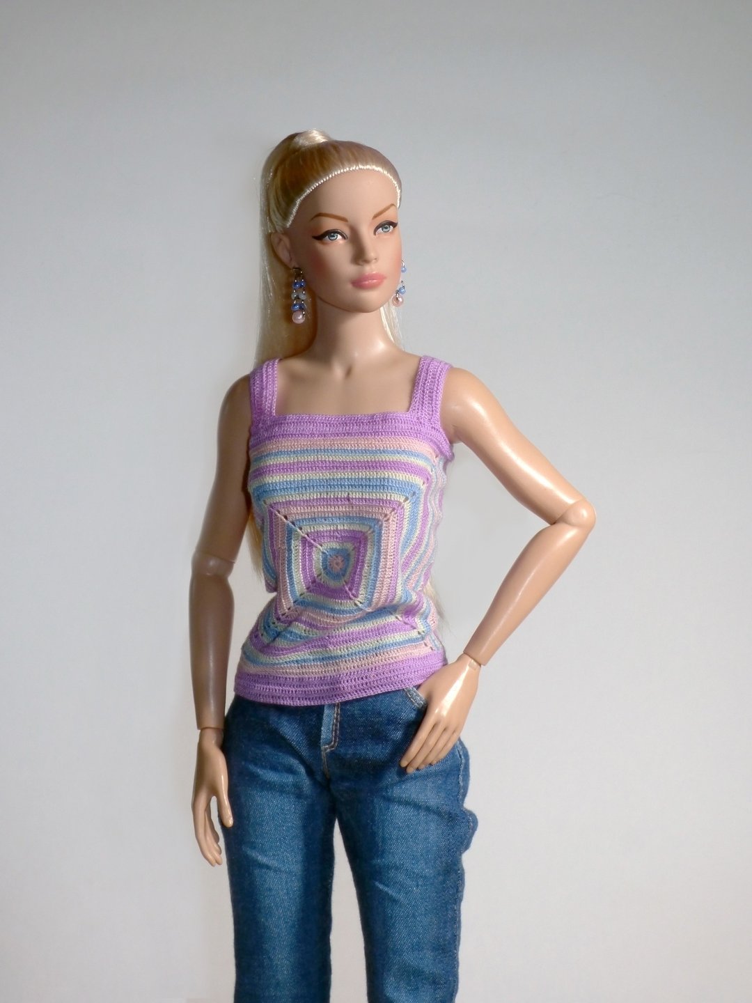 Top for dolls with rtb101. Top for Tonner doll (Grace, Ellowyne, Rayne) - 其他 - 聚酯纤维 