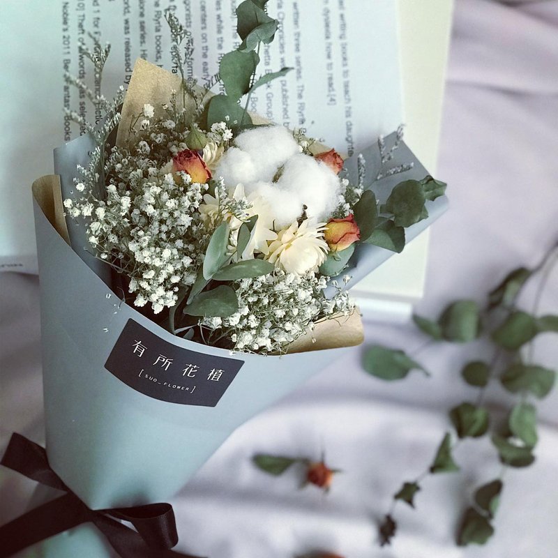干燥花花束/告白花束/求婚花束/生日礼物/毕业花束 - 干燥花/捧花 - 其他材质 