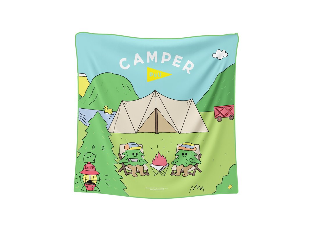 Camper puu彩色挂布 露营 装饰 居家 - 露营用品 - 其他材质 