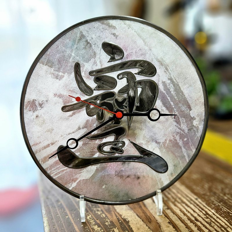 Soshiji 玻璃艺术钟 - 刻上你的想法 - 时钟/闹钟 - 压克力 多色