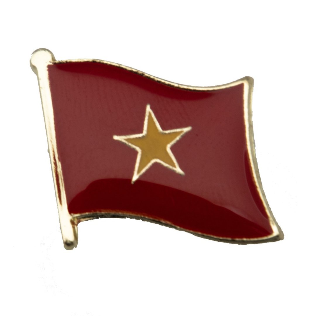 Vietnam 越南国旗纪念别针 国徽胸徽 游学出国 国家胸徽 国旗配饰 - 胸针 - 其他材质 多色