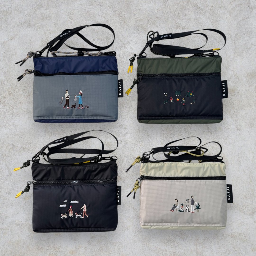 Timmy Bag - 防水尼龙单肩包 - 侧背包/斜挎包 - 尼龙 黑色
