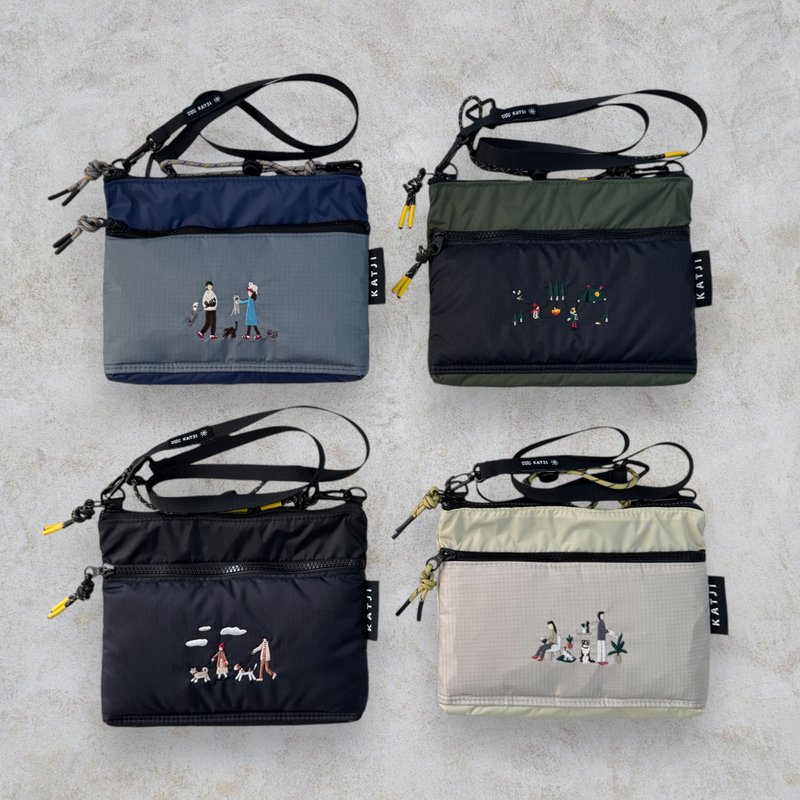 Timmy Bag - 防水尼龙单肩包 - 侧背包/斜挎包 - 尼龙 黑色