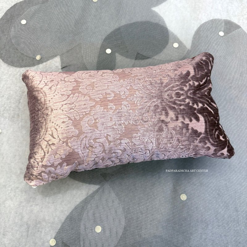 台湾手工///日本西阵织 和服腰带抱枕套【复古提花丝绒】 - 枕头/抱枕 - 丝．绢 