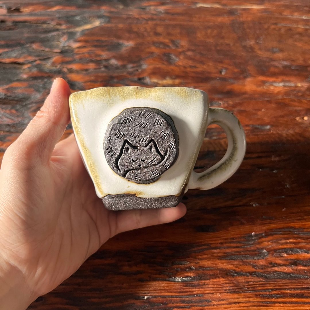 OREO 猫猫 / 咖啡杯 / 陶 - 咖啡杯/马克杯 - 陶 白色