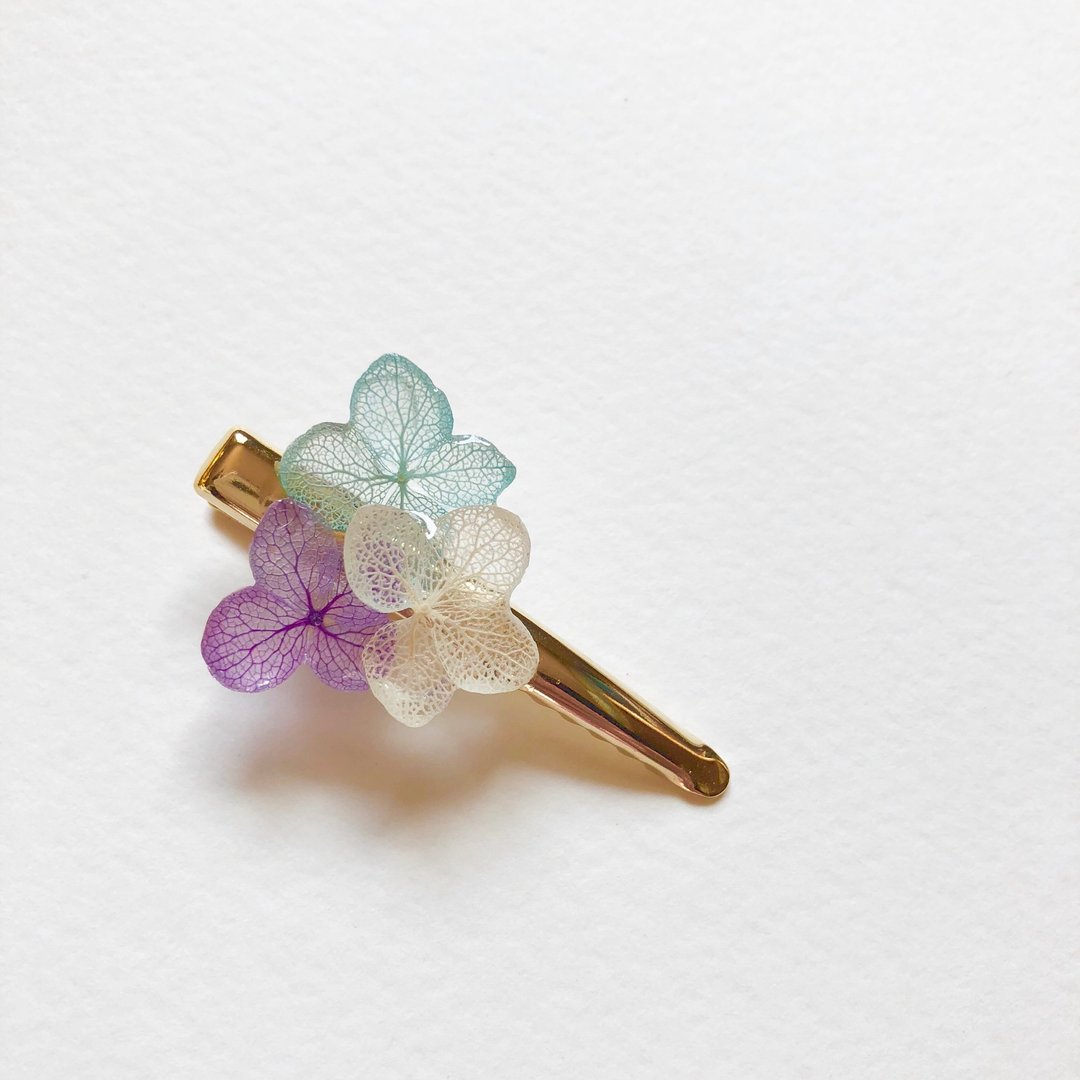 Hydrangea pinning*Blue amethyst* - 发饰 - 植物．花 蓝色