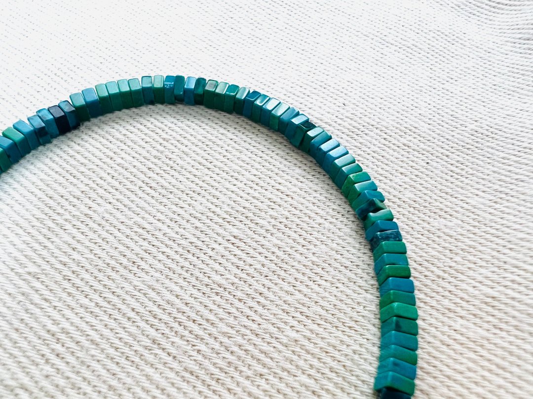 108perles/茵茵 绿松石手链 3mm - 手链/手环 - 宝石 绿色