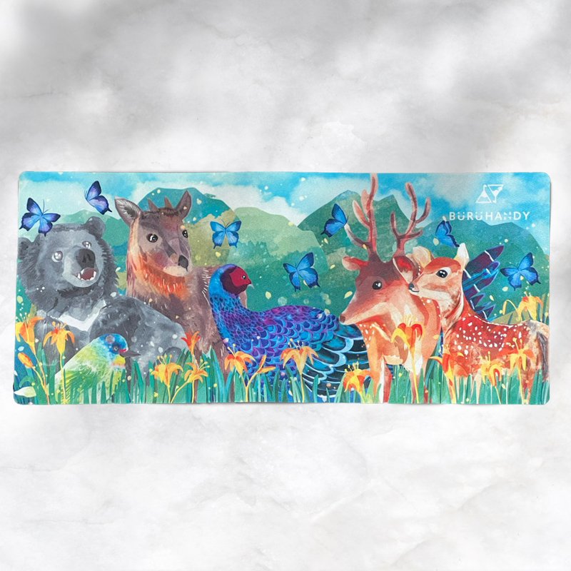 动物之夏-笔电防尘擦拭布(29.7x13cm)/键盘布/防尘布/擦拭布 - 数码小物 - 聚酯纤维 