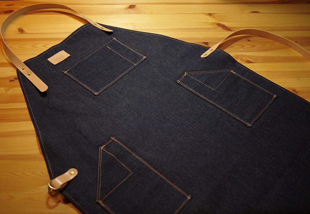 小岛丹宁围裙 Denim Apron 订制款 Joyce Chen专用 - 其他 - 真皮 蓝色
