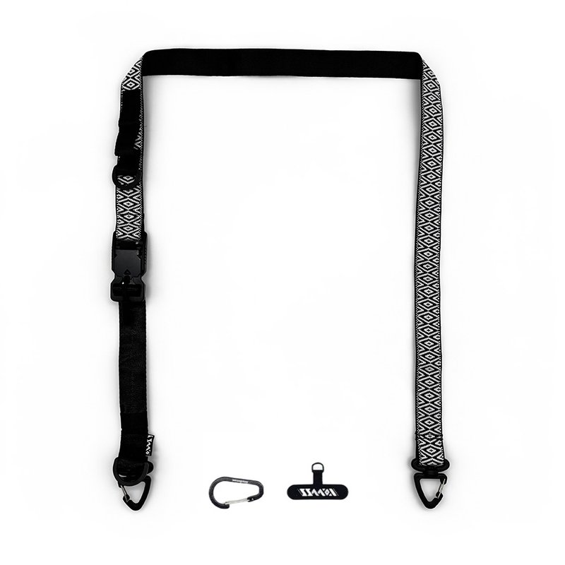 【图腾系列】原民风格图织多功能背绳快扣款-黑白菱形 - 挂绳/吊绳 - 聚酯纤维 多色
