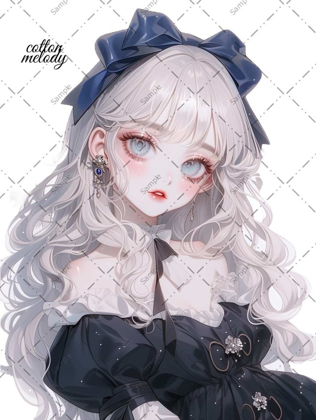 original sticker no.1501 人物贴纸 原创贴纸 人像贴纸 女孩贴纸 原创人物贴纸 - 贴纸 - 纸 