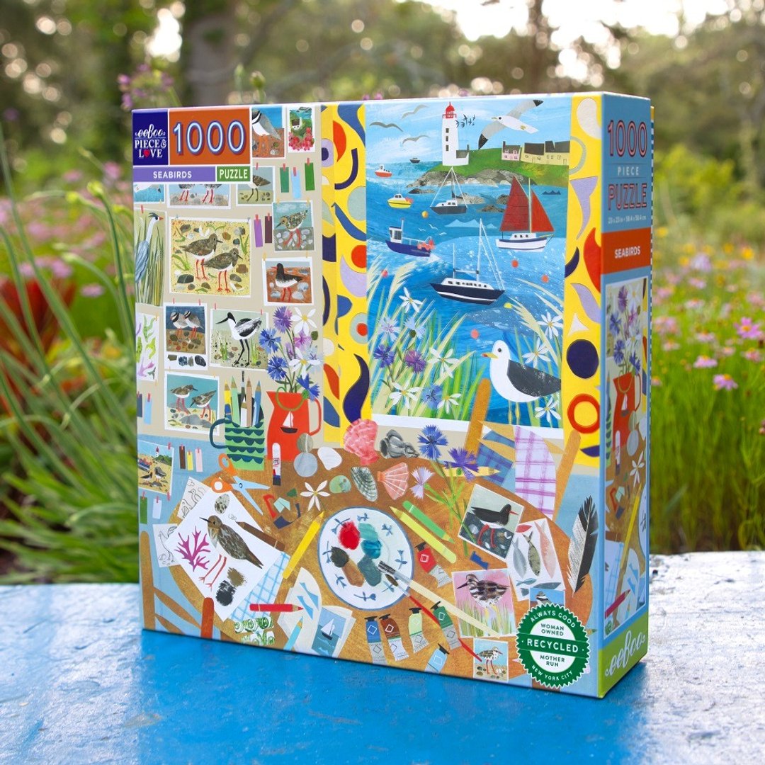 eeBoo 1000片拼图 - Seabirds 1000 Piece Puzzle 海鸟 - 拼图 - 纸 多色