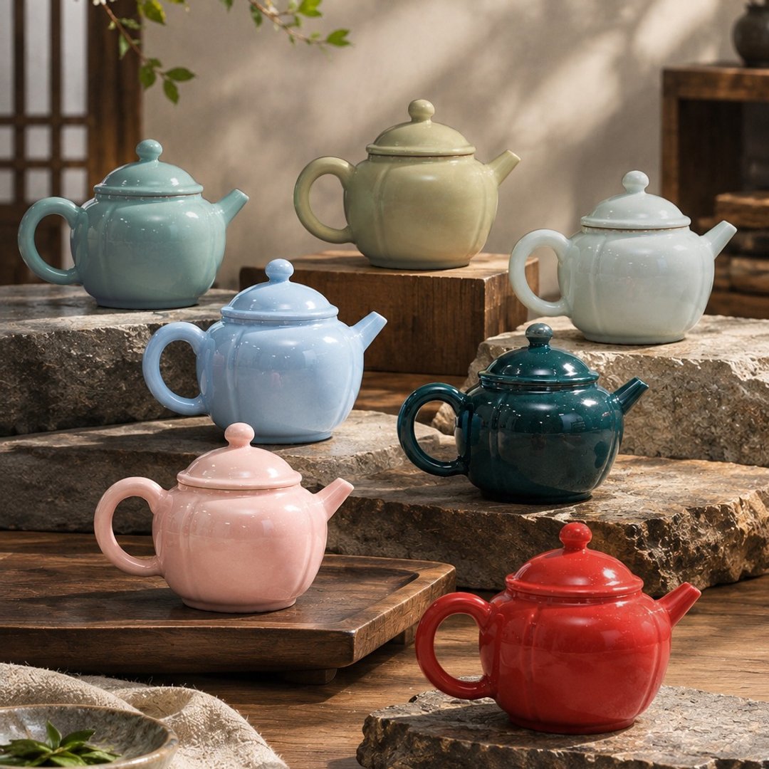 不言美器  四季丰收壶 - 茶具/茶杯 - 瓷 