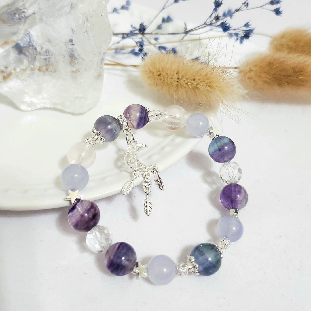 星月童话/得人缘桃花、增强沟通能力之水晶 - 手链/手环 - 水晶 紫色