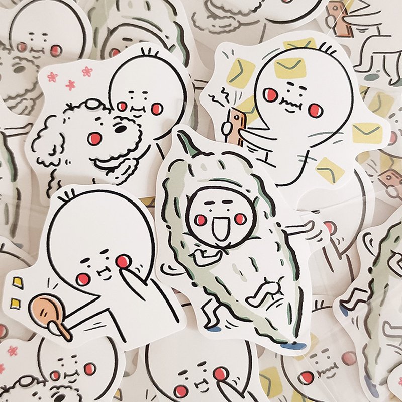 大贴纸 | 日常1 - 贴纸 - 纸 白色