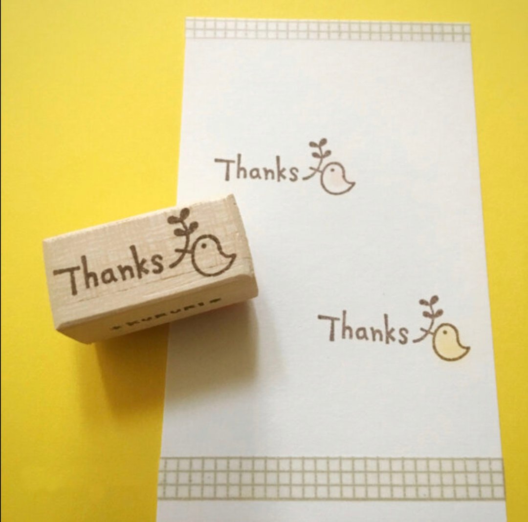 Thanks chick stamp stamp seal - 印章/印台 - 橡胶 