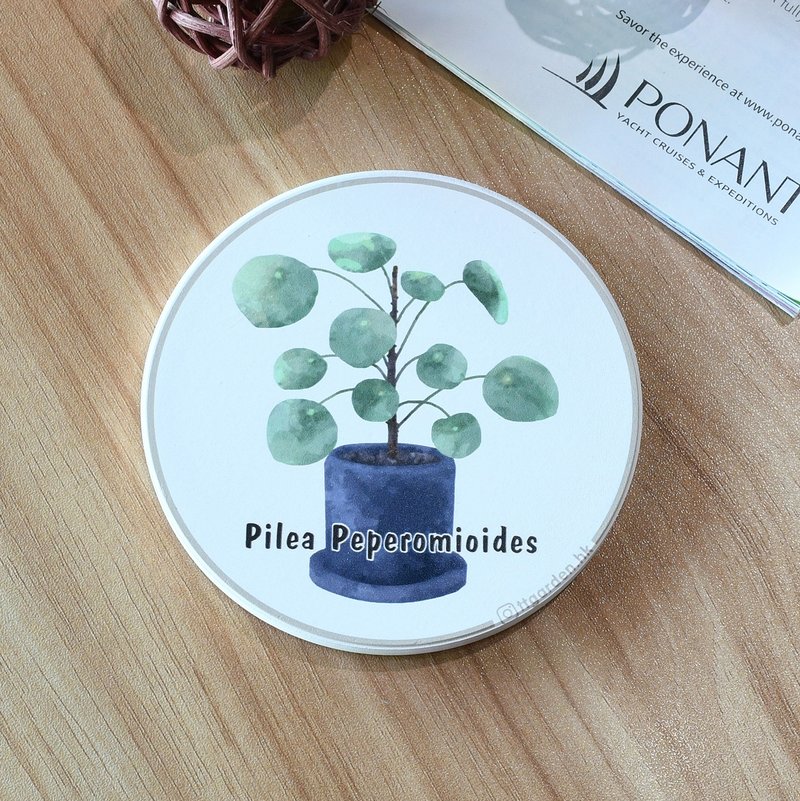 ttgarden原创陶瓷吸水杯垫 - 绿植观叶系列 - 杯垫 - 陶 