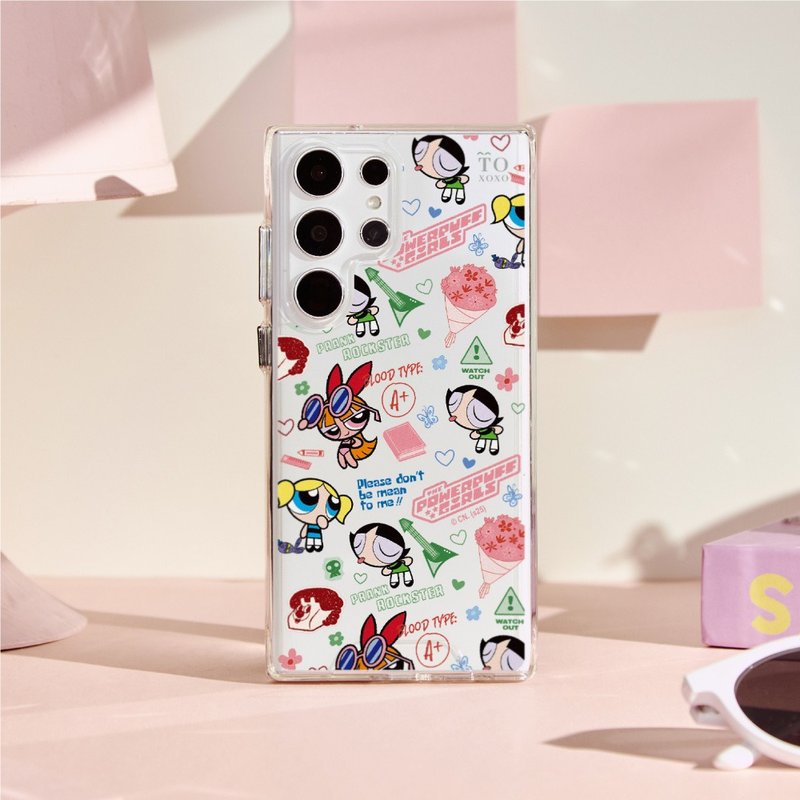 飞天小女警童趣乱花防摔透明SAMSUNG手机壳 - 手机壳/手机套 - 塑料 多色