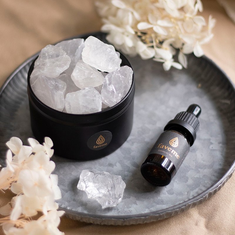 天然矿石香氛 礼盒 白水晶 - 香薰/精油/线香 - 其他材质 粉红色