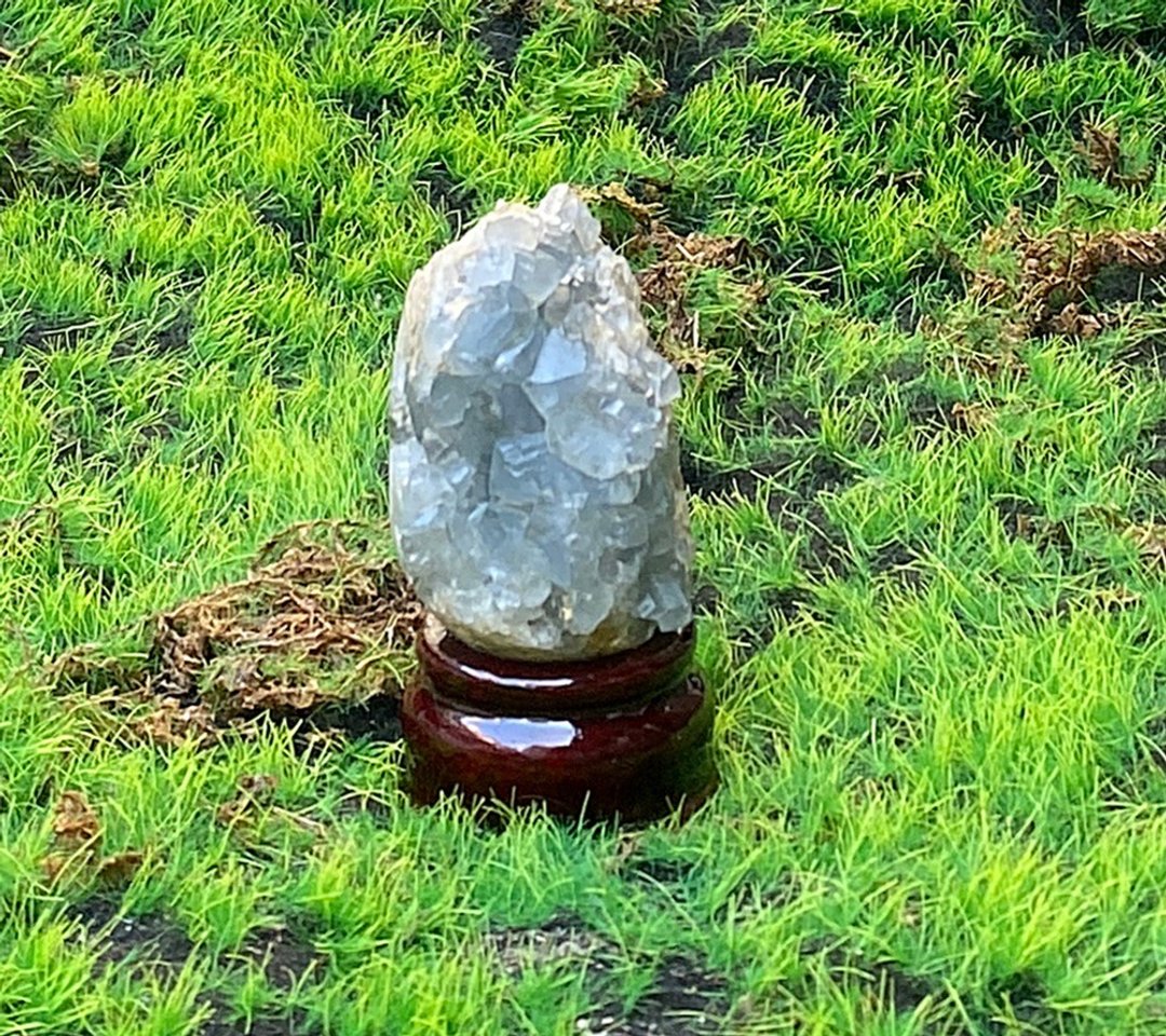 能量摆饰-天然原矿小清新天蓝 天青石 疗愈 治愈 开运 快速出货 - 摆饰 - 水晶 蓝色