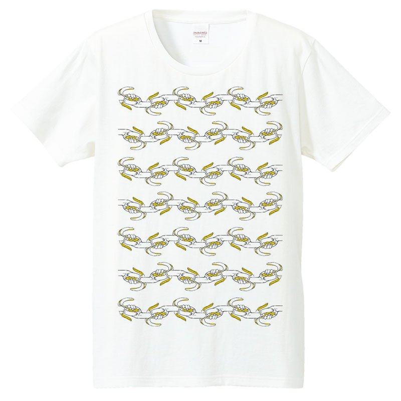 T-shirt / Infinite banana - 男装上衣/T 恤 - 棉．麻 白色