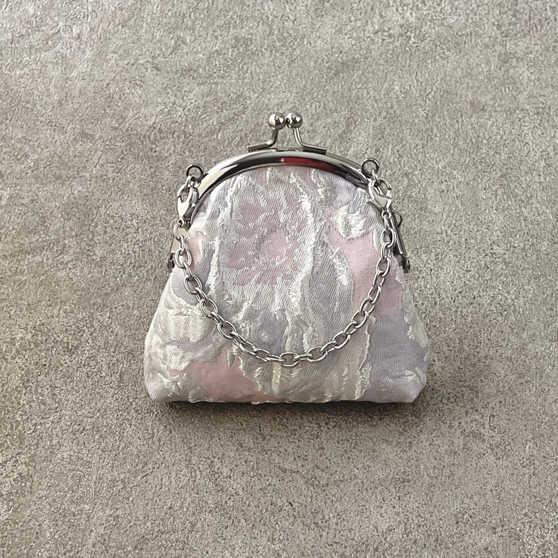 口金包/包包饰品提花粉红花朵 - 吊饰 - 其他材质 粉红色
