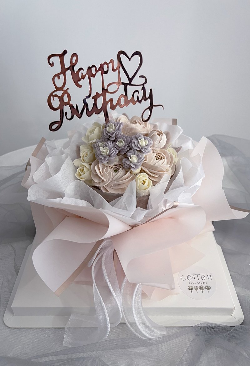 【定制化】花束裱花蛋糕 - 蛋糕/甜点 - 新鲜食材 