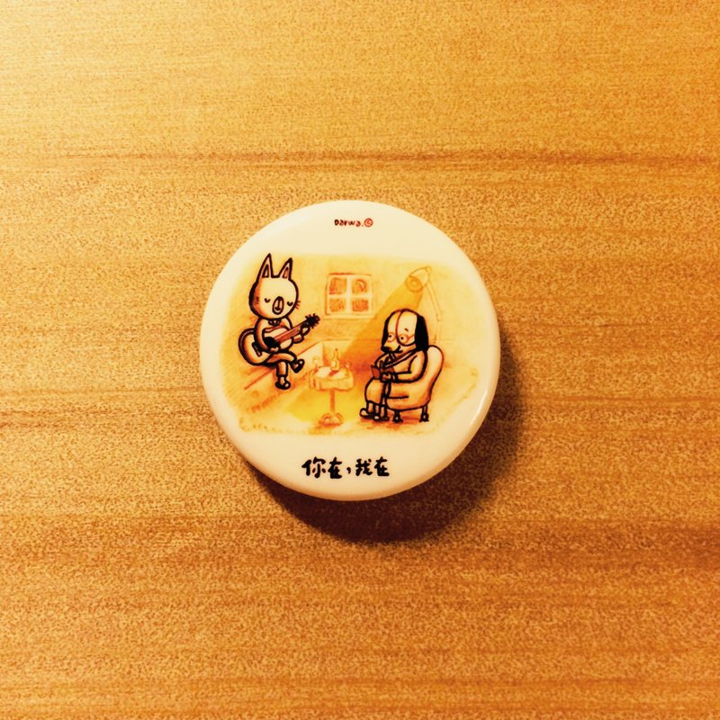 Darwa--有你有我猫狗好友-图文徽章 - 徽章/别针 - 塑料 