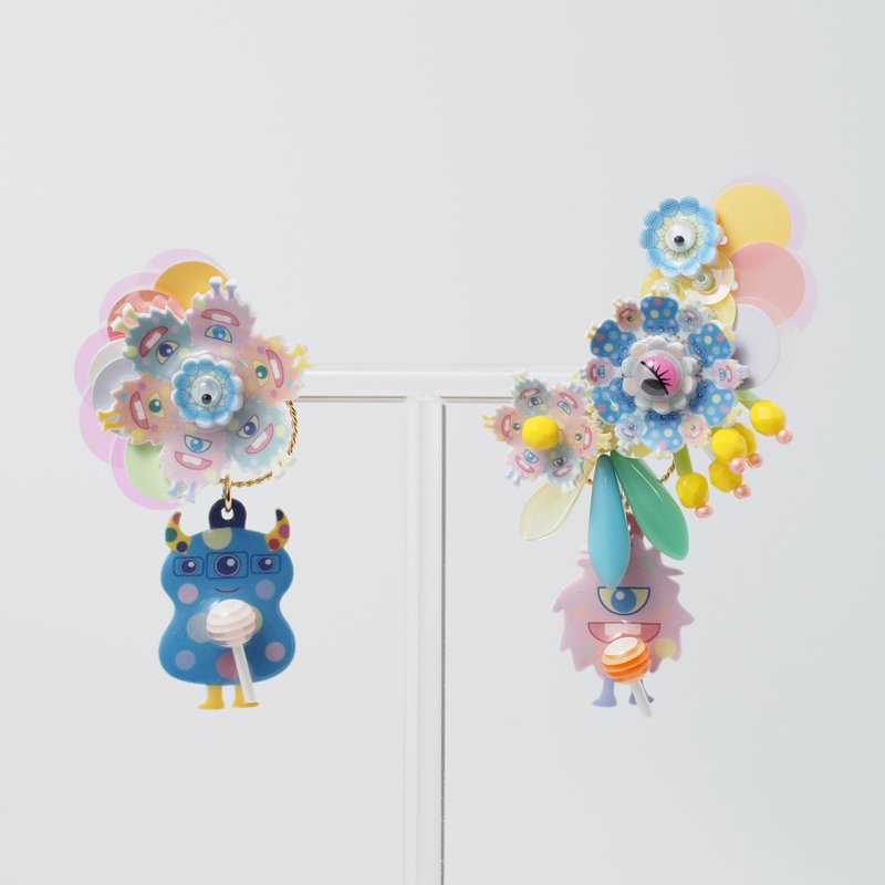 【订做】怪物耳夹耳针 - 耳环/耳夹 - 塑料 多色