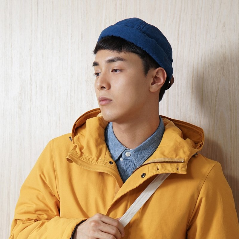 【ad-lib】牛仔水手帽 - 牛仔黑//牛仔蓝 (AH102) - 帽子 - 棉．麻 蓝色