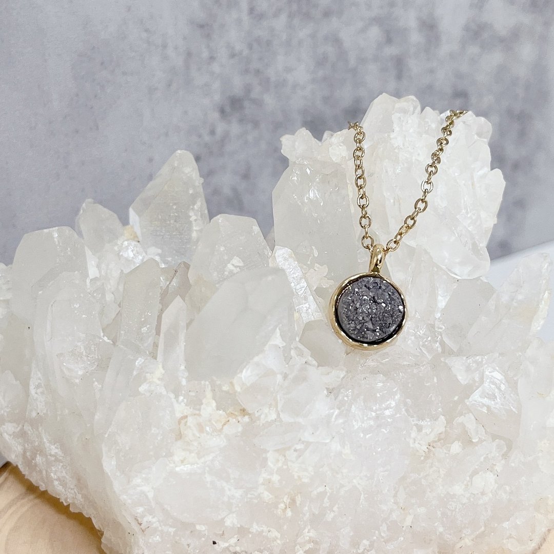 Druzy 晶簇项链 - 项链 - 水晶 