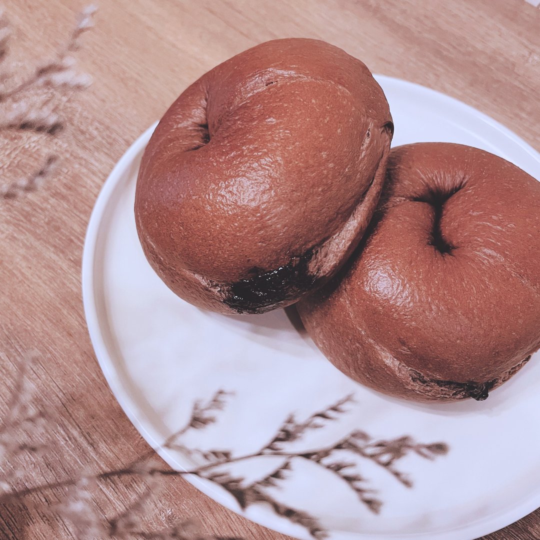 【ㄉㄧㄢˇㄉㄧㄢ】巧克力奶酪贝果 - 面包/吐司 - 新鲜食材 咖啡色